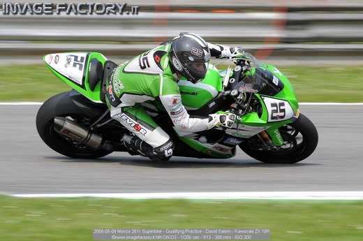 2009-05-09 Monza 2611 Superbike - Qualifyng Practice - David Salom - Kawasaki ZX 10R